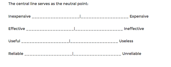 semantic differential survey question example